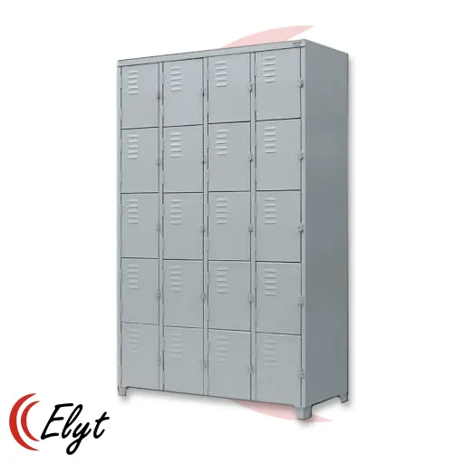 Armário roupeiro de aço com 20 portas