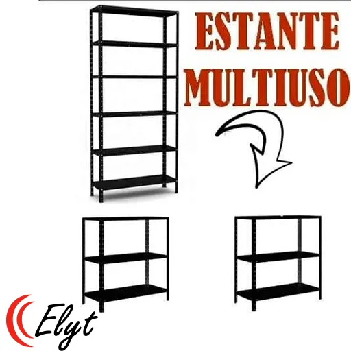 Comercialização de estantes de aço 30 cm